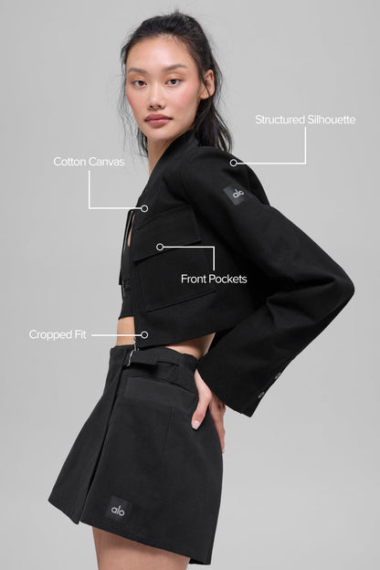Alo Yoga Women'S Cropped Main Character Jacket