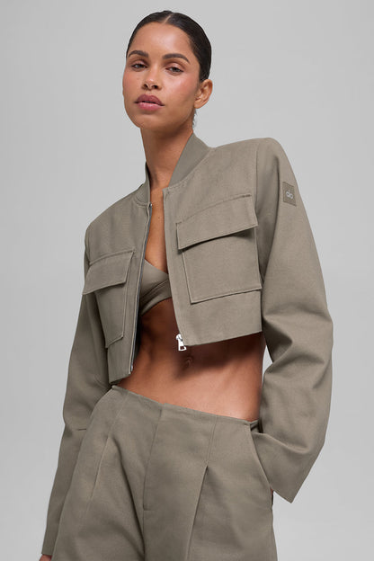 Alo Yoga Women'S Cropped Main Character Jacket