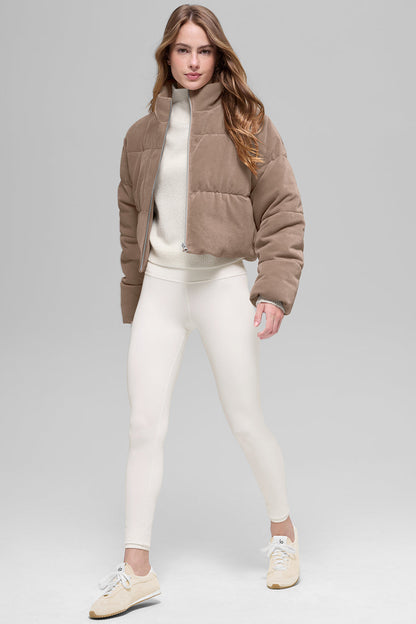 Alo Yoga Women'S Micro Corduroy Dreamy Puffer