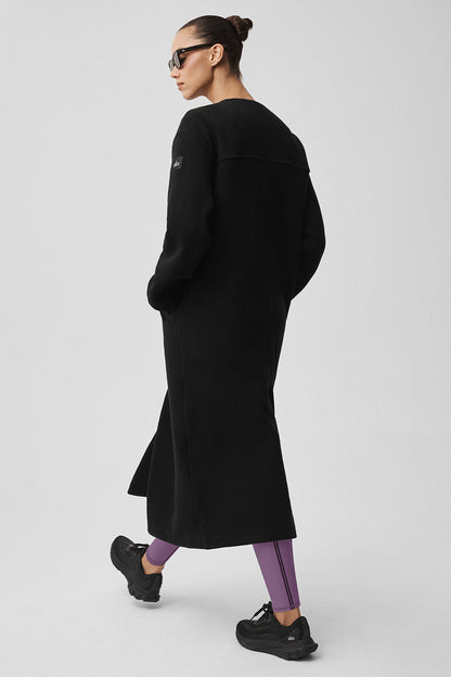Alo Yoga Women'S Double Face Wool City Girl Long Coat
