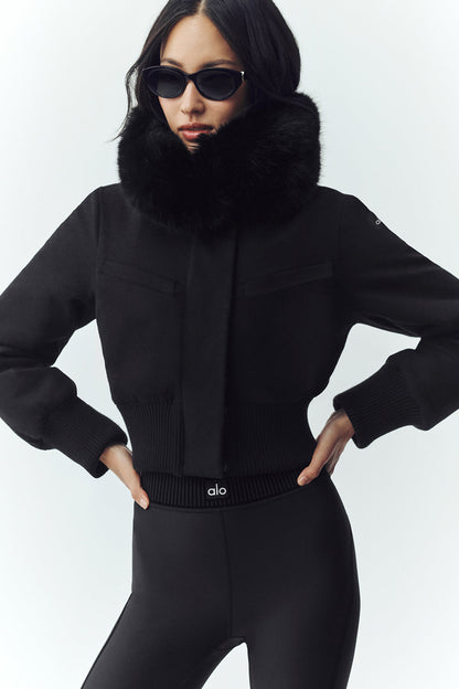 Alo Yoga Women'S Wool Blend Bunny Slope Jacket