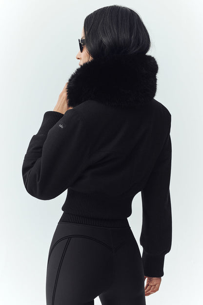 Alo Yoga Women'S Wool Blend Bunny Slope Jacket