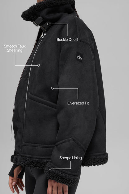 Alo Yoga Women'S Faux Shearling Grand Jacket