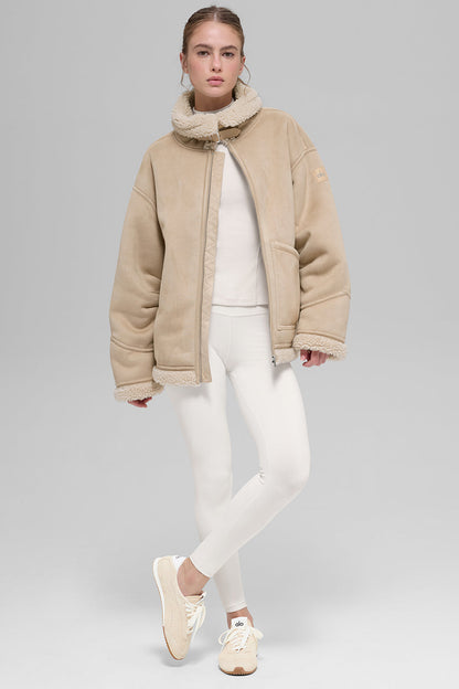 Alo Yoga Women'S Faux Shearling Grand Jacket
