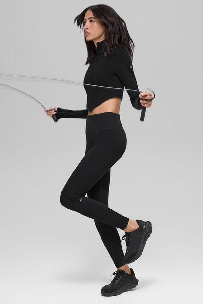 Alo Yoga Women'S Seamless Two Tone Rib Jacket