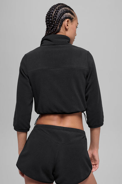 Alo Yoga Women'S Polar Fleece Retreat Cropped Jacket