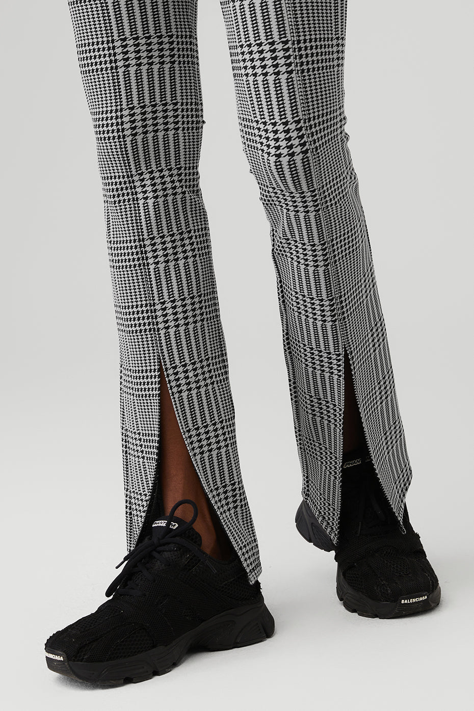 Alo Yoga Women'S Jacquard High-Waist Glenplaid Flutter Legging