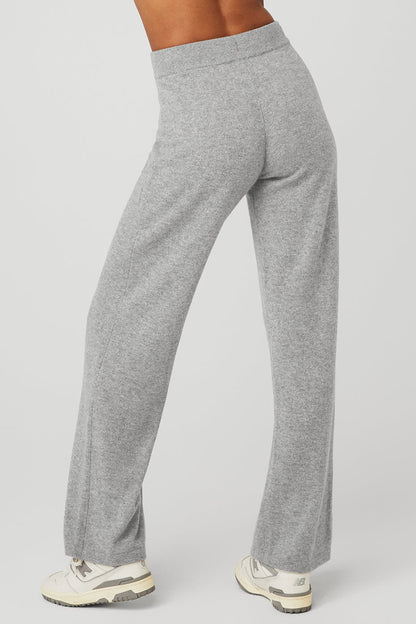 Alo Yoga Women'S Cashmere High-Waist Jet Set Wide Leg Pant