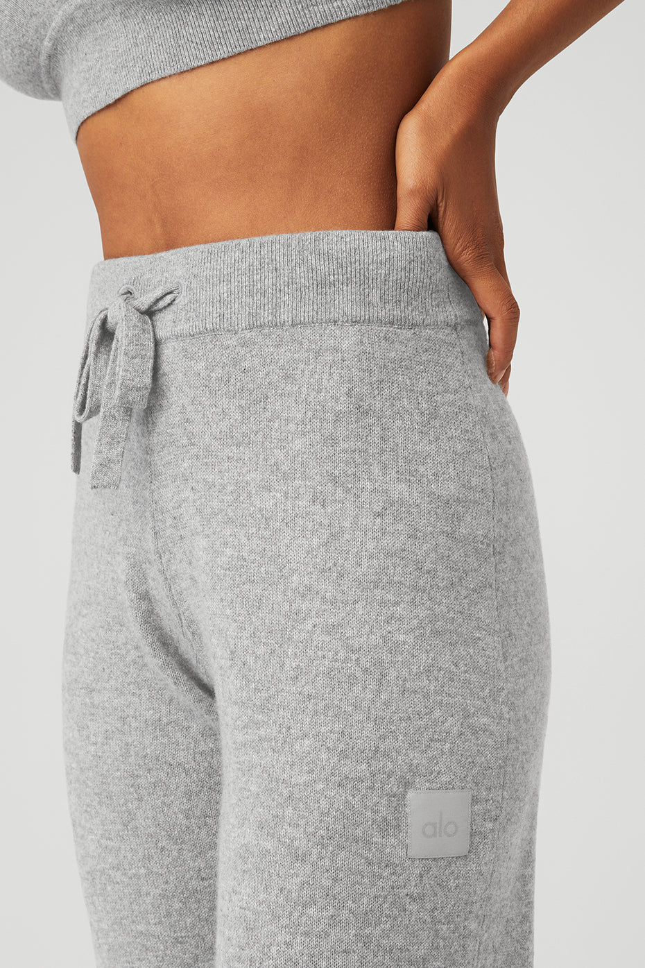 Alo Yoga Women'S Cashmere High-Waist Jet Set Wide Leg Pant