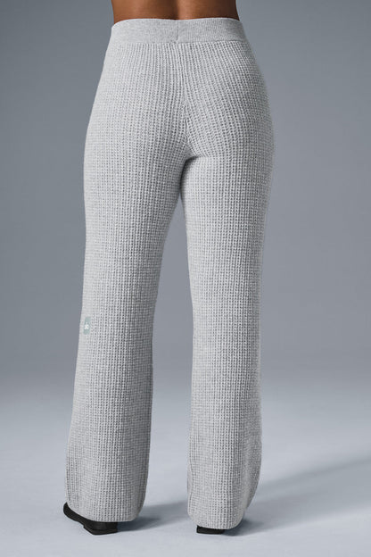 Alo Yoga Women'S Cashmere High-Waist Plush Waffle Pant