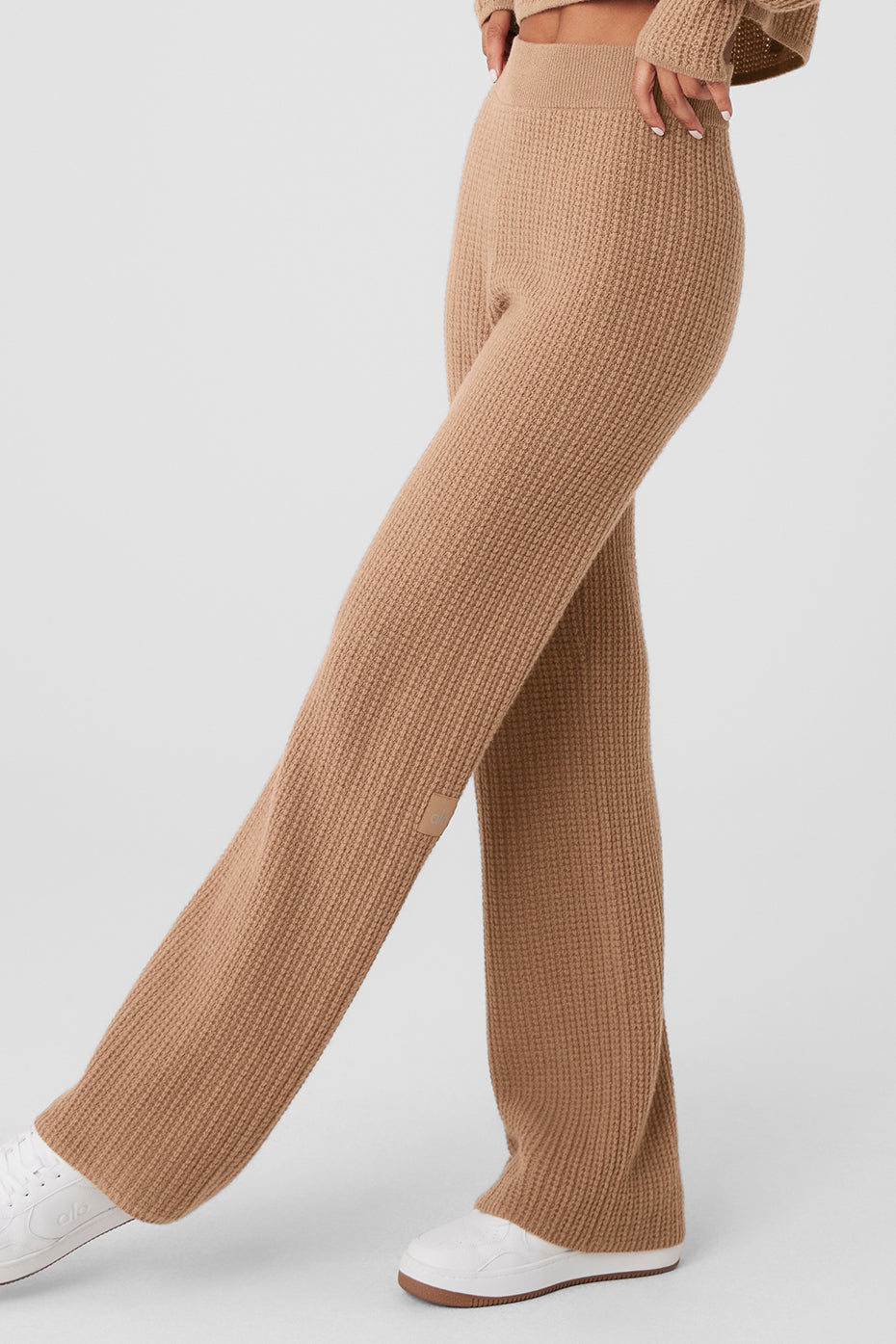Alo Yoga Women'S Cashmere High-Waist Plush Waffle Pant