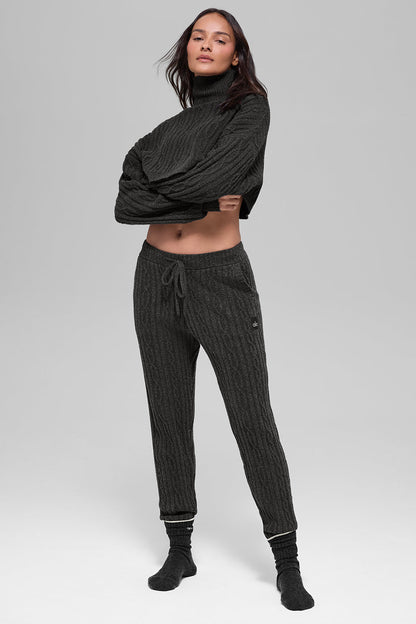 Alo Yoga Women'S Cable Knit Winter Bliss Pant