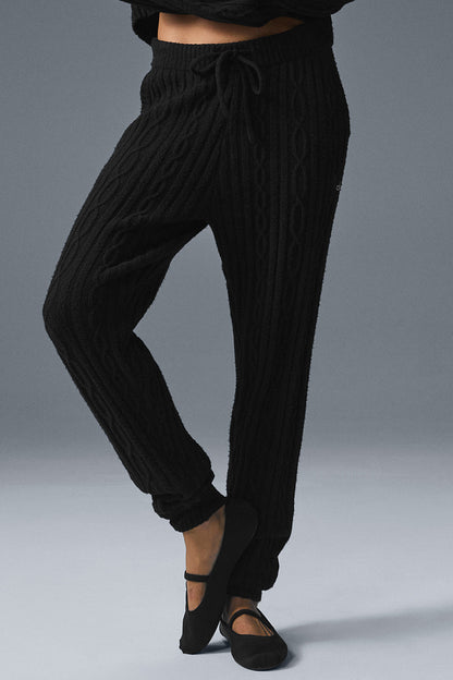 Alo Yoga Women'S Cable Knit Winter Bliss Pant