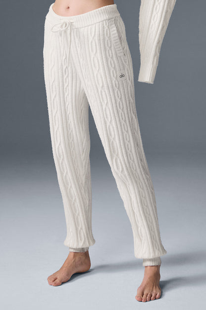 Alo Yoga Women'S Cable Knit Winter Bliss Pant