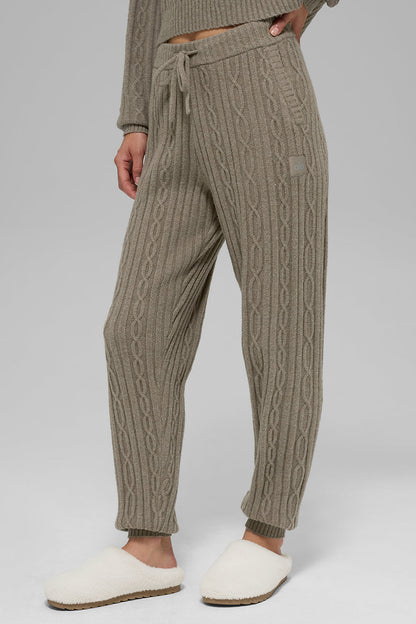 Alo Yoga Women'S Cable Knit Winter Bliss Pant