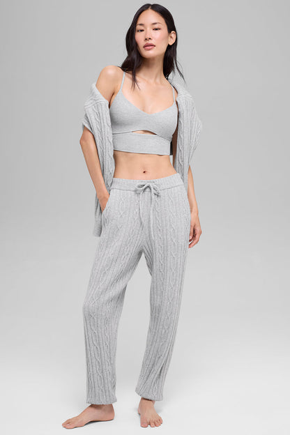 Alo Yoga Women'S Cable Knit Winter Bliss Pant
