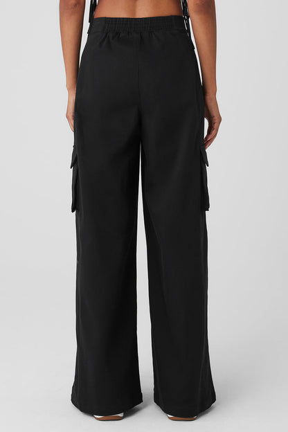 Alo Yoga Women'S Show Off Cargo Wide Leg Trouser (Long)