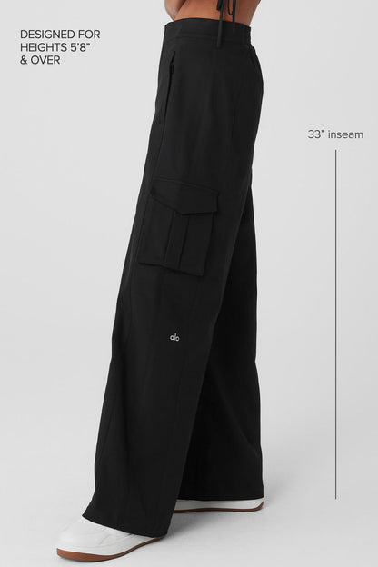 Alo Yoga Women'S Show Off Cargo Wide Leg Trouser (Long)