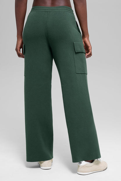 Alo Yoga Women'S Scholar Knit High-Waist Cargo Pant