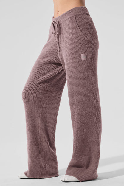 Alo Yoga Snuggle Up Sweater High-Waist Wide Leg Pant
