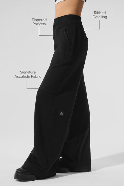 Alo Yoga Women'S Serenity Wide Leg Sweatpant
