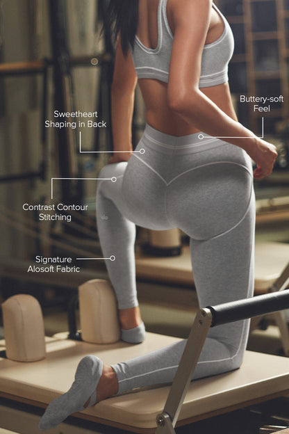 Alo Yoga Women'S Alosoft High-Waist Heart Throb Legging
