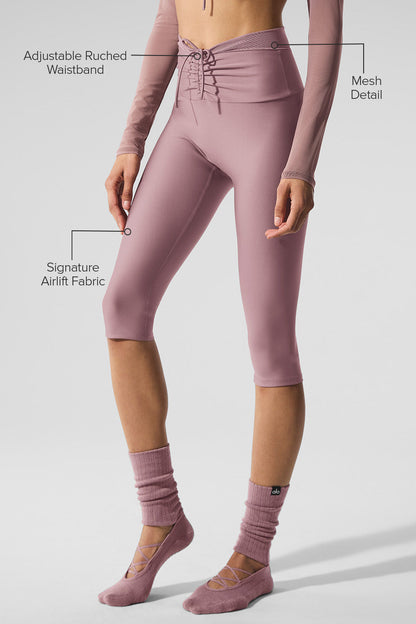 Alo Yoga Airlift Mesh High-Waist Divine Capri