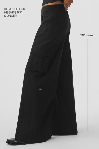 Alo Yoga Women'S Show Off Cargo Wide Leg Trouser (Regular)