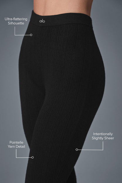 Alo Yoga Pointelle Sweater High-Waist Be Mine Legging