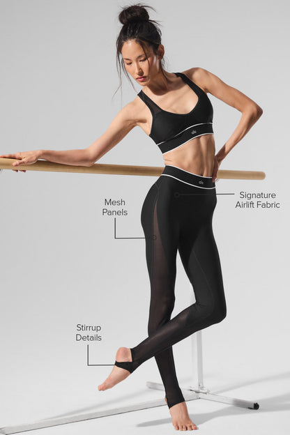 Alo Yoga Women'S Airlift Mesh High-Waist Darling Stirrup Legging