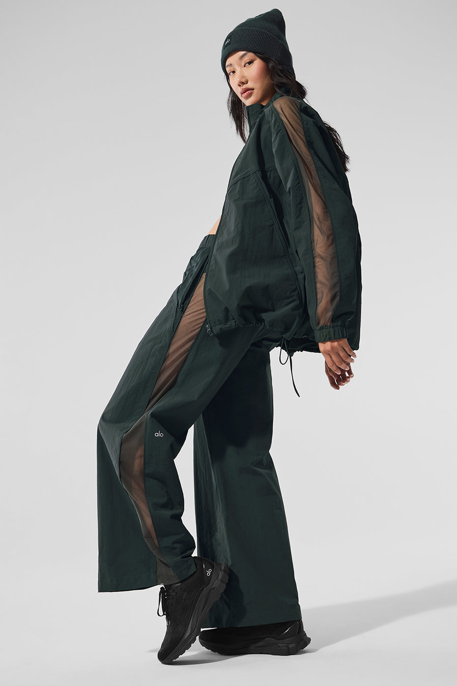 Alo Yoga High-Waist Origin Wide Leg Track Pant