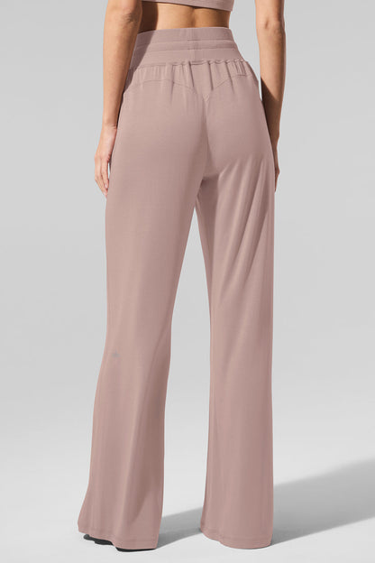 Alo Yoga Women'S Semi-Sheer Delicate Lounge Flare Pant