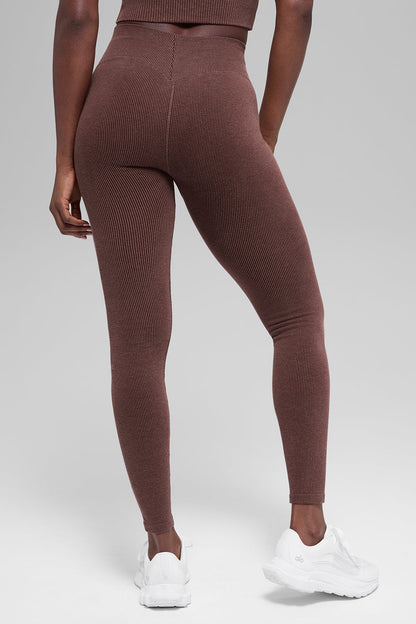 Alo Yoga Women'S Seamless High-Waist Two Tone Rib Legging
