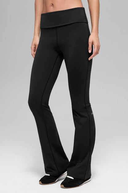 Alo Yoga Women'S Alo Softsculpt Foldover Flare Legging