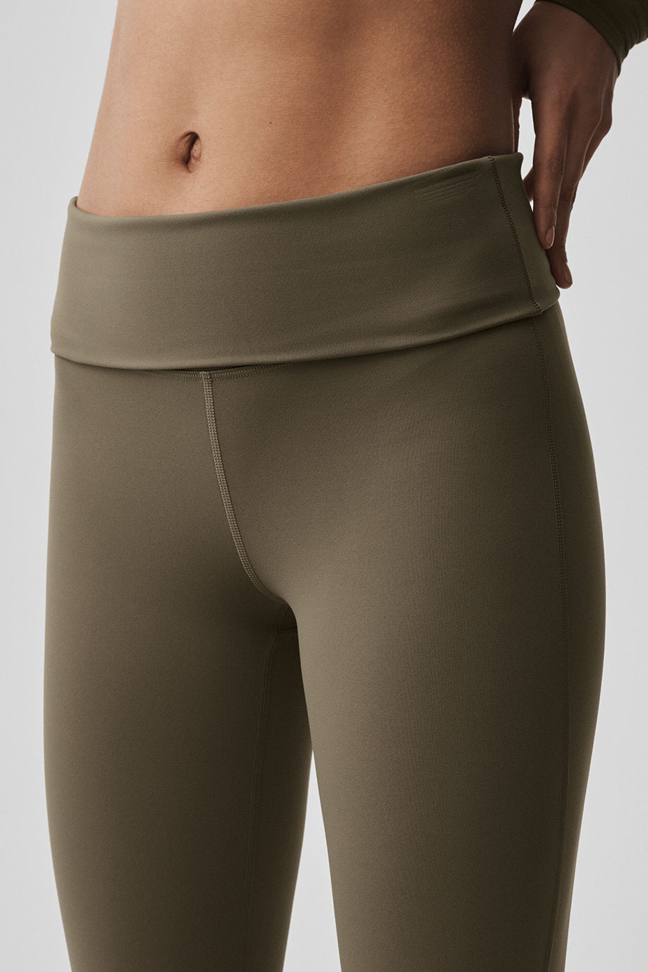 Alo Yoga Women'S Alo Softsculpt Foldover Flare Legging