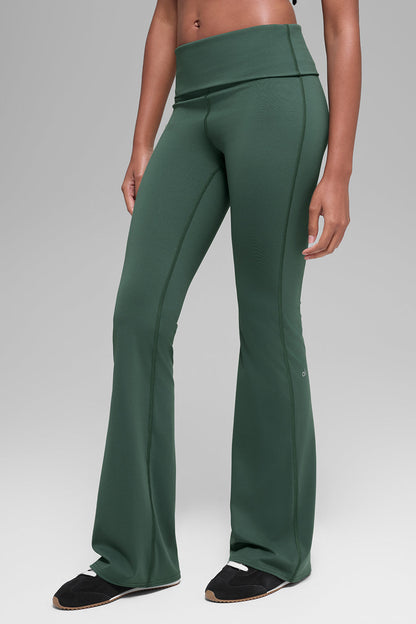 Alo Yoga Women'S Alo Softsculpt Foldover Flare Legging