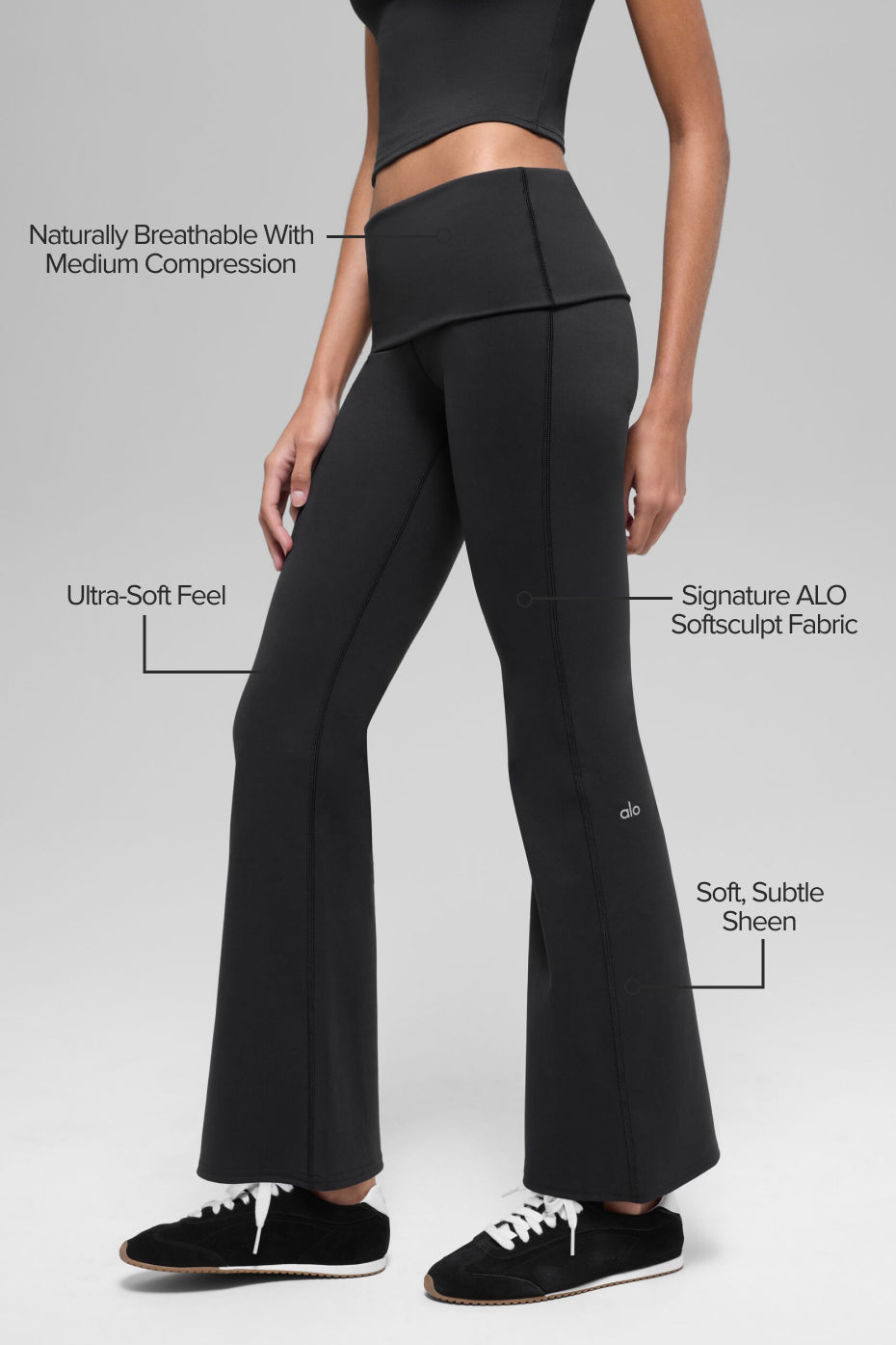 Alo Yoga Women'S Alo Softsculpt 7/8 Foldover India | Kicks Machine