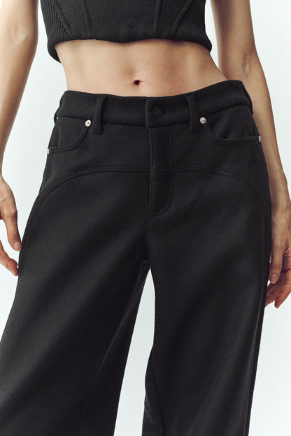 Alo Yoga Women'S Wool Blend Nightcap Wide Leg Pant