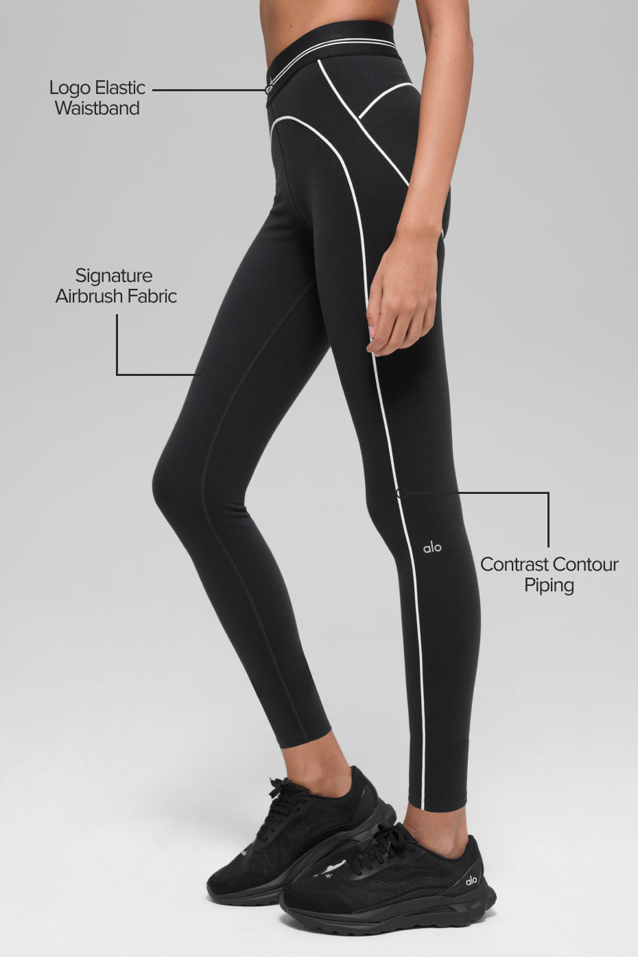 Alo Yoga Women'S Airbrush High-Waist 7/8 Heart Throb Legging
