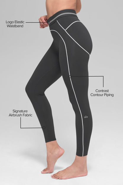 Alo Yoga Women'S Airbrush High-Waist 7/8 Heart Throb Legging