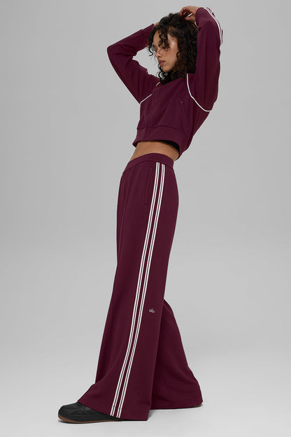Alo Yoga Women'S Track Star Wide Leg Pant (Long)