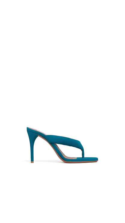 Alaïa Heel Thong Mules In Suede