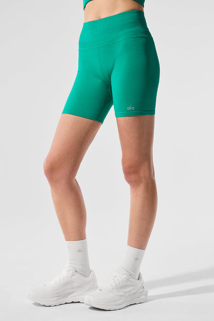Alo Yoga Women'S 5" Seamless Ribbed Favorite Short