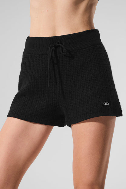 Alo Yoga Women'S Cashmere High-Waist Plush Waffle Short