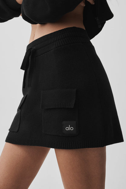 Alo Yoga Women'S Scholar Knit Cargo Skirt