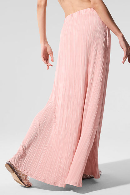 Alo Yoga Women'S Micro Plisse Game On Long Skirt