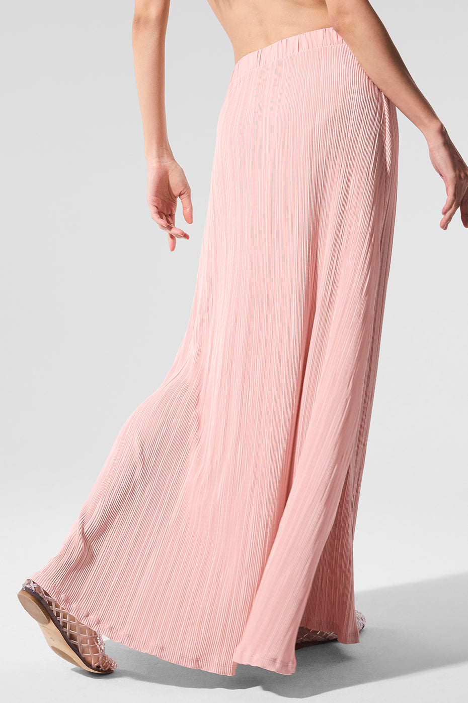 Alo Yoga Women'S Micro Plisse Game On Long Skirt