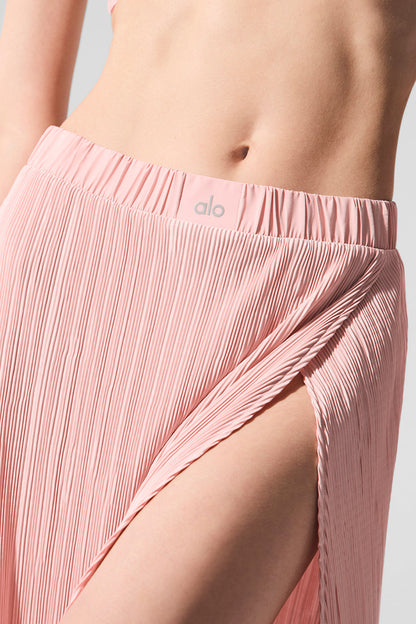 Alo Yoga Women'S Micro Plisse Game On Long Skirt