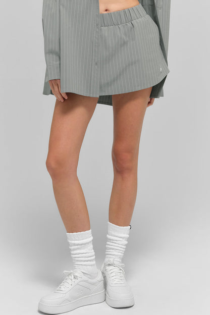 Alo Yoga Women'S Pinstripe Daylight Mini Skirt