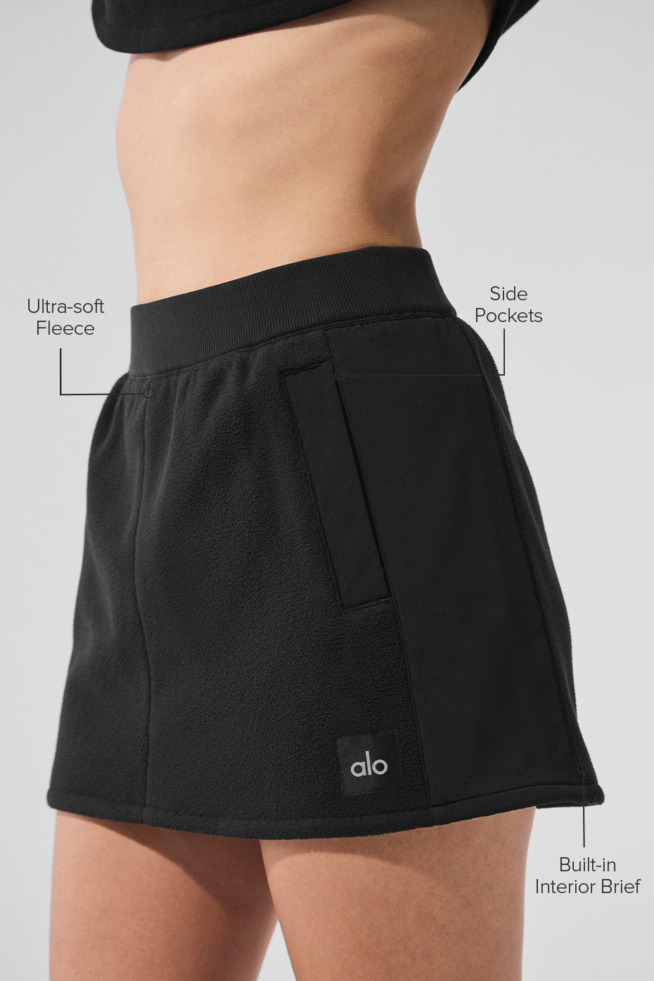 Alo Yoga Women'S Polar Fleece Wintry Mix Skirt